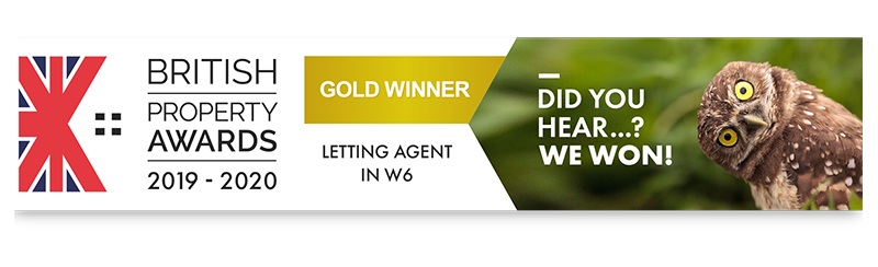 Latymers Letting Agents - British Property Awards 2019-2020 Gold Award for Letting Agent in W6